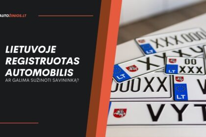 Lietuvoje registruotas automobilis