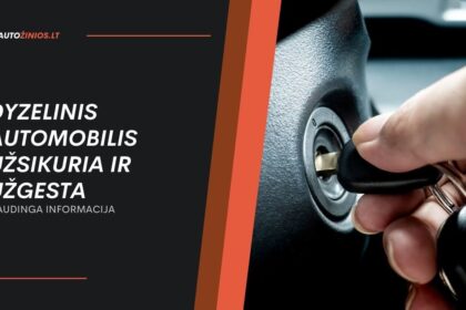 Dyzelinis Automobilis Užsikuria ir Užgesta