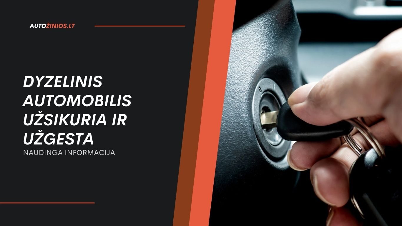 Dyzelinis Automobilis Užsikuria ir Užgesta