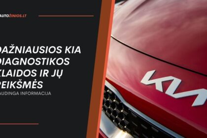 Dažniausios Kia diagnostikos klaidos ir jų reikšmės