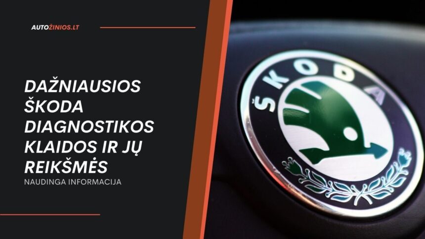 Dažniausios Škoda diagnostikos klaidos ir jų reikšmės