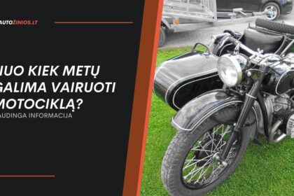 Nuo kiek metų galima vairuoti motociklą