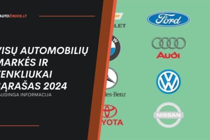 Visų automobilių markės ir ženkliukai sąrašas 2024