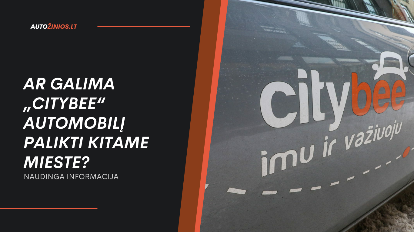 Ar galima „CityBee“ automobilį palikti kitame mieste