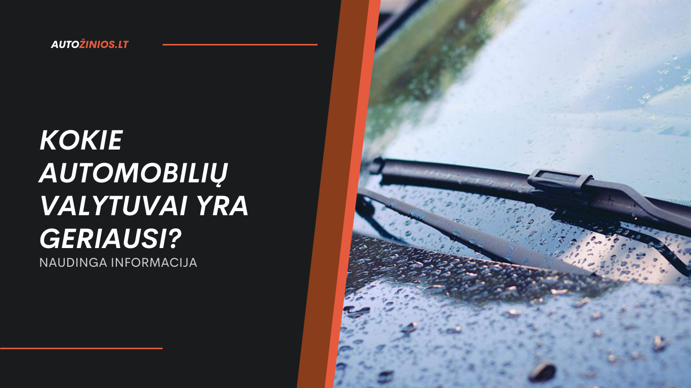 Kokie automobilių valytuvai yra geriausi