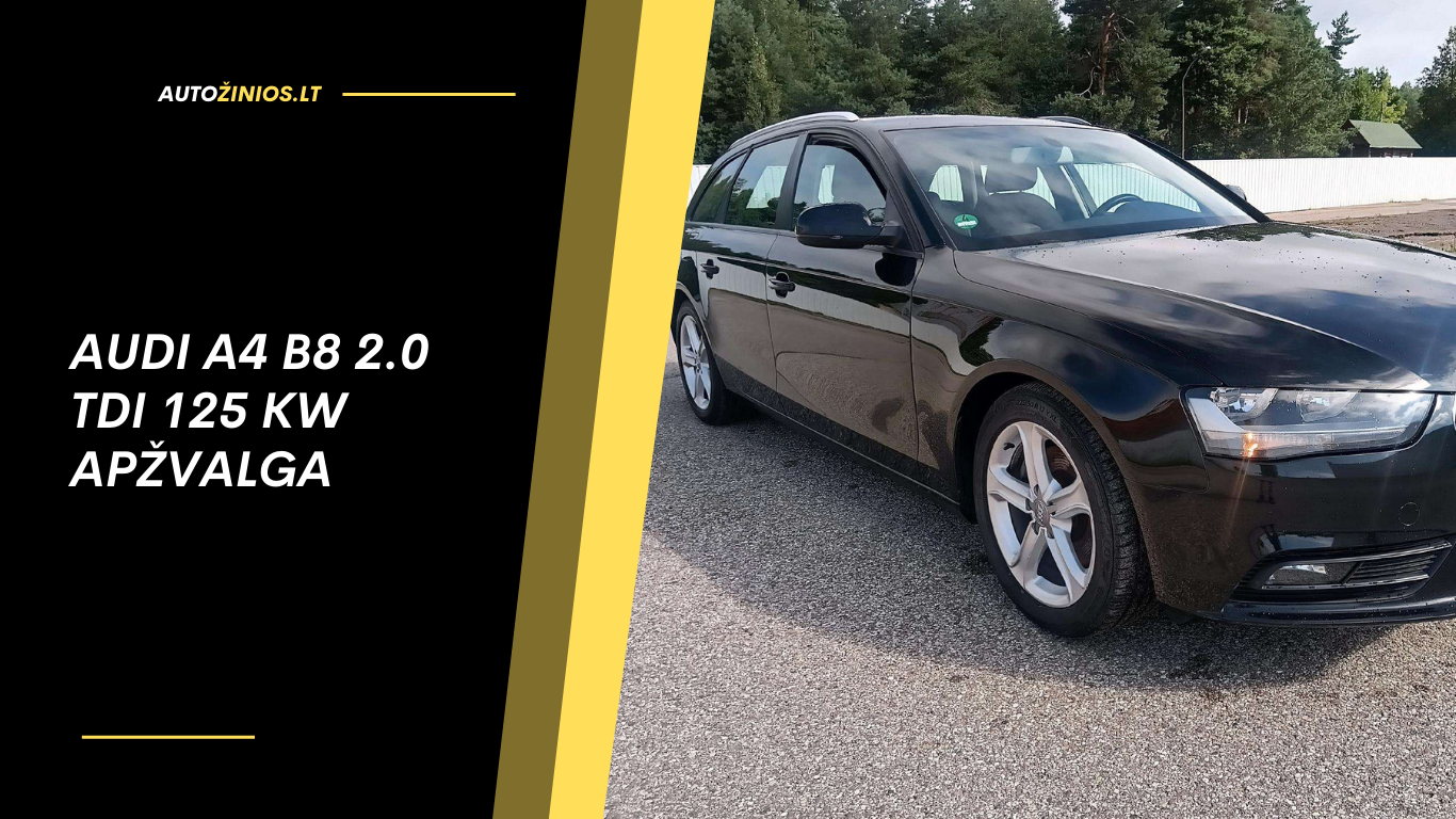 Audi A4 B8 2.0 TDI 125 kW apžvalga
