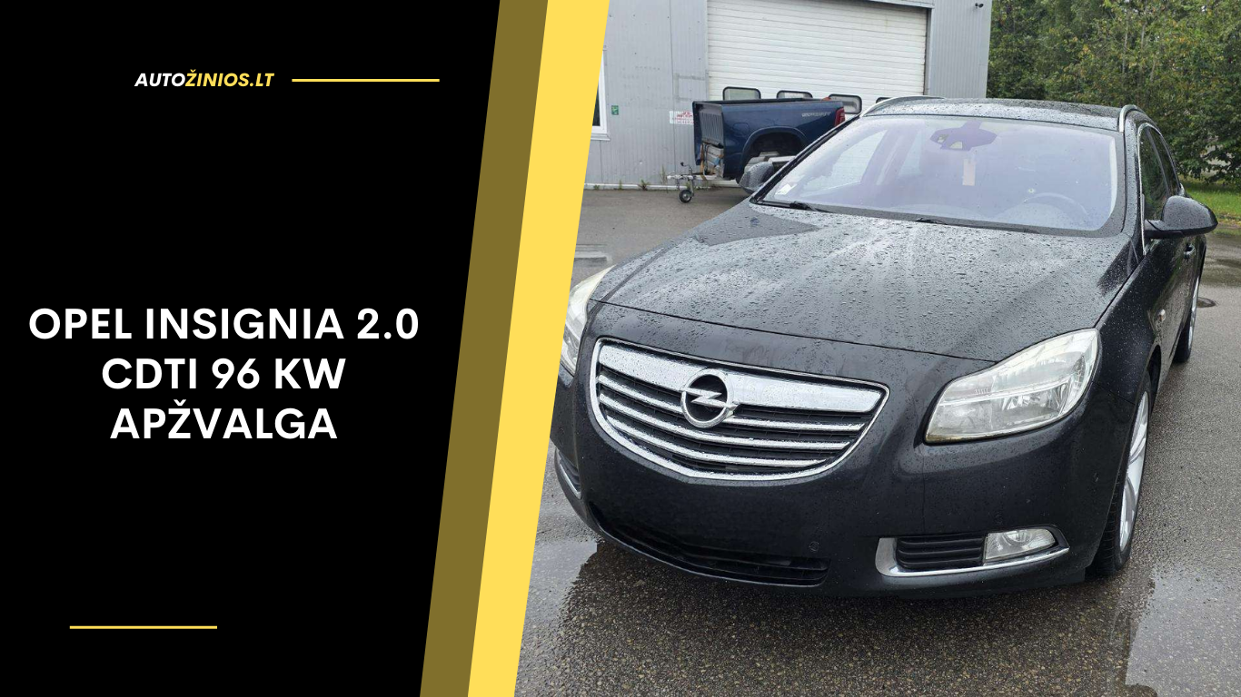 Opel Insignia 2.0 CDTI 96 kW Apžvalga