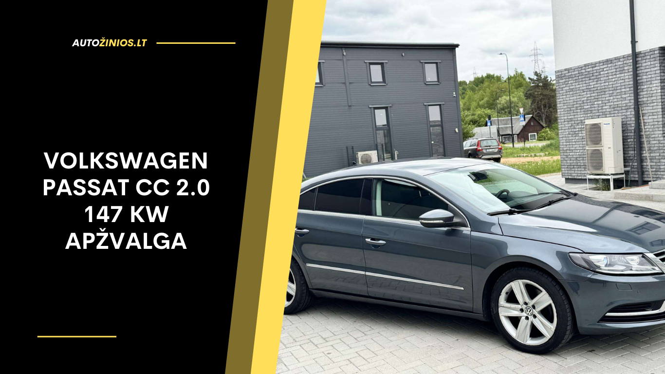 Volkswagen Passat CC 2.0 147 kW Apžvalga