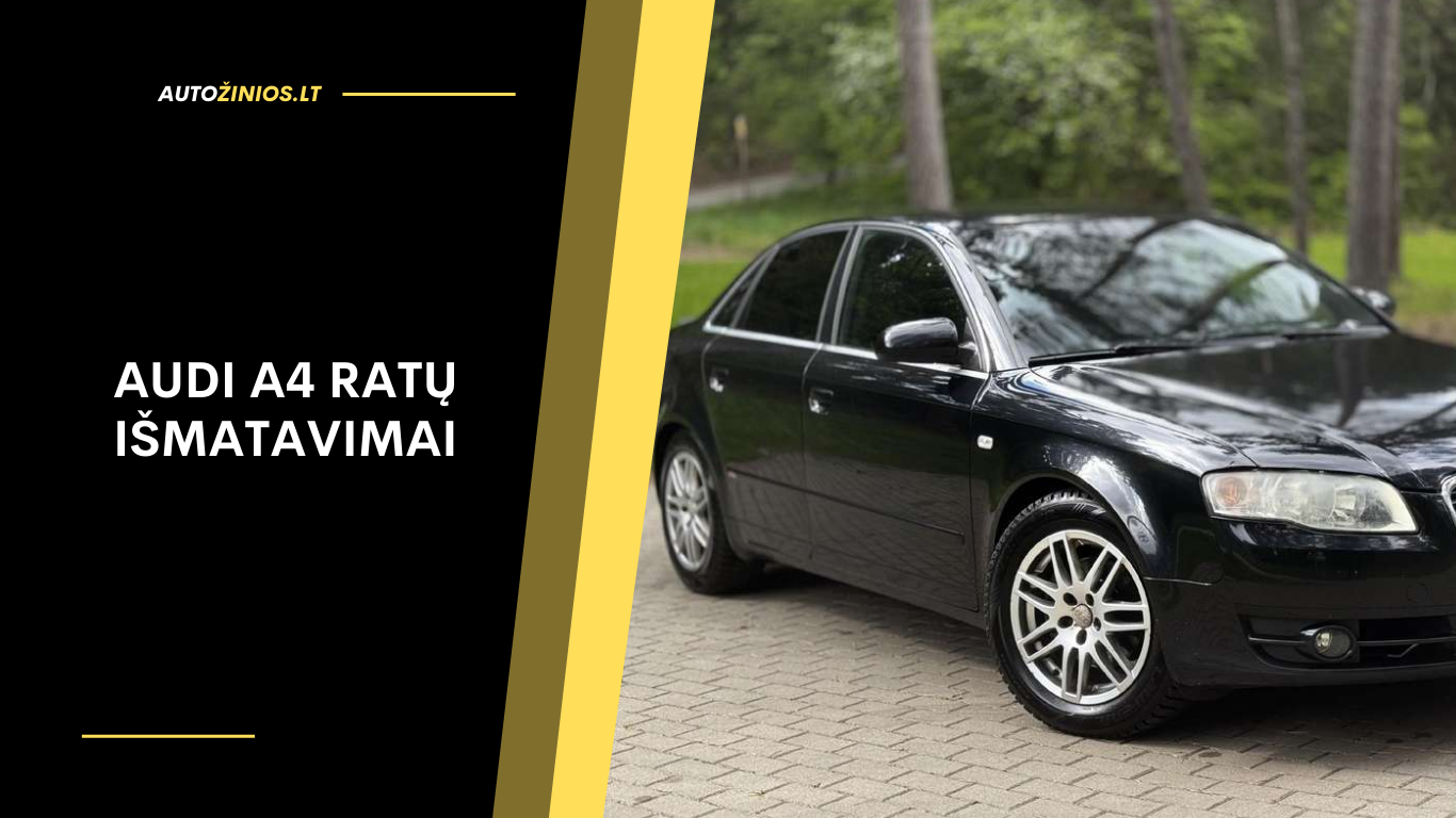 Audi A4 ratų išmatavimai: PCD, ET, CB ir padangų dydžiai