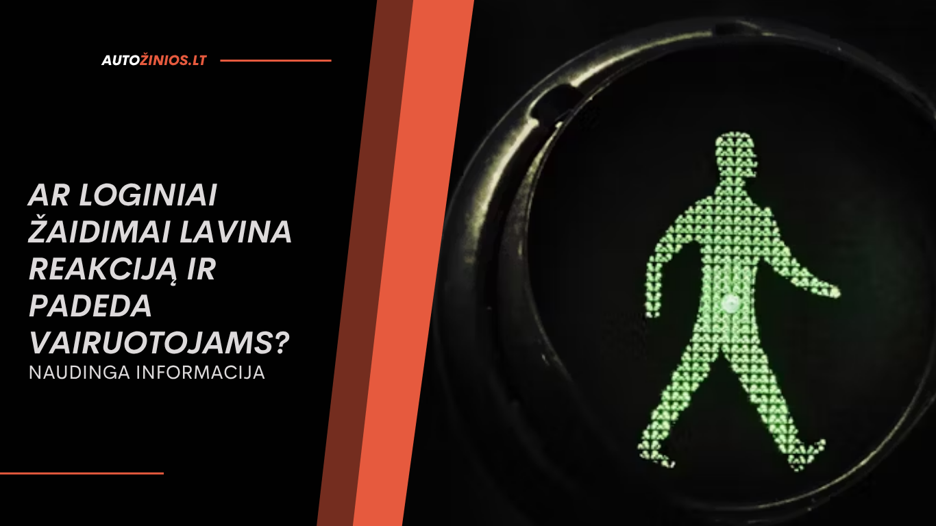 Ar loginiai žaidimai lavina reakciją ir padeda vairuotojams
