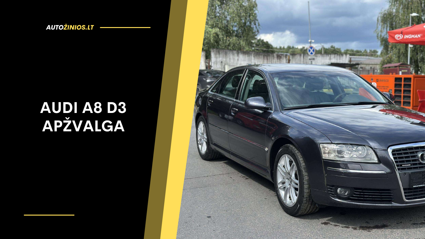 Audi A8 D3 Apžvalga: Atsiliepimai, ligos, kuro sąnaudos