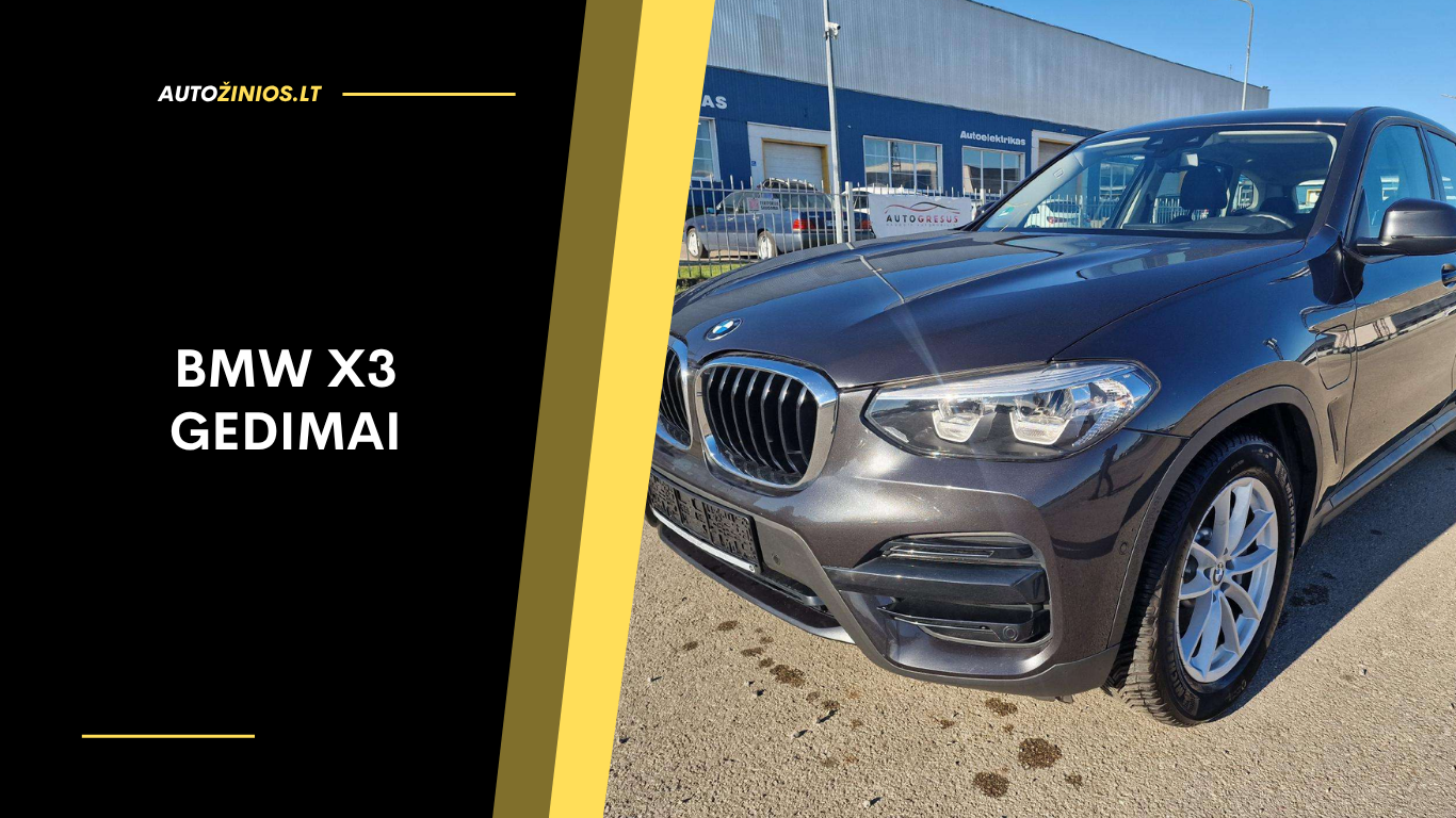 BMW X3 gedimai