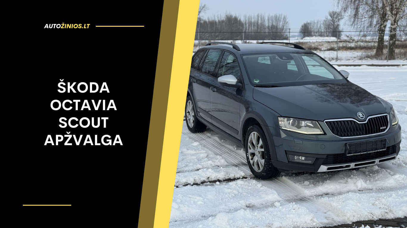 Škoda Octavia Scout Apžvalga: Atsiliepimai, patikimumas, sąnaudos
