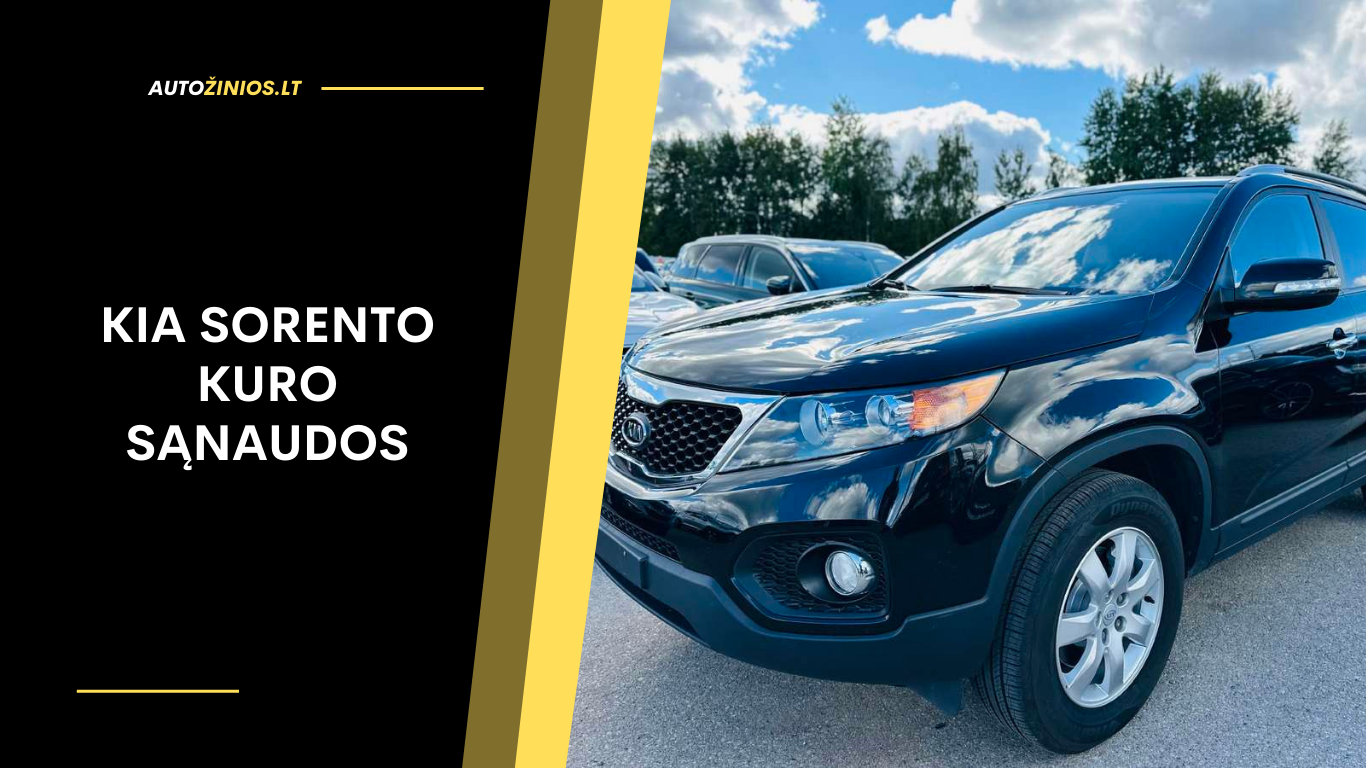 Kia Sorento Kuro Sąnaudos