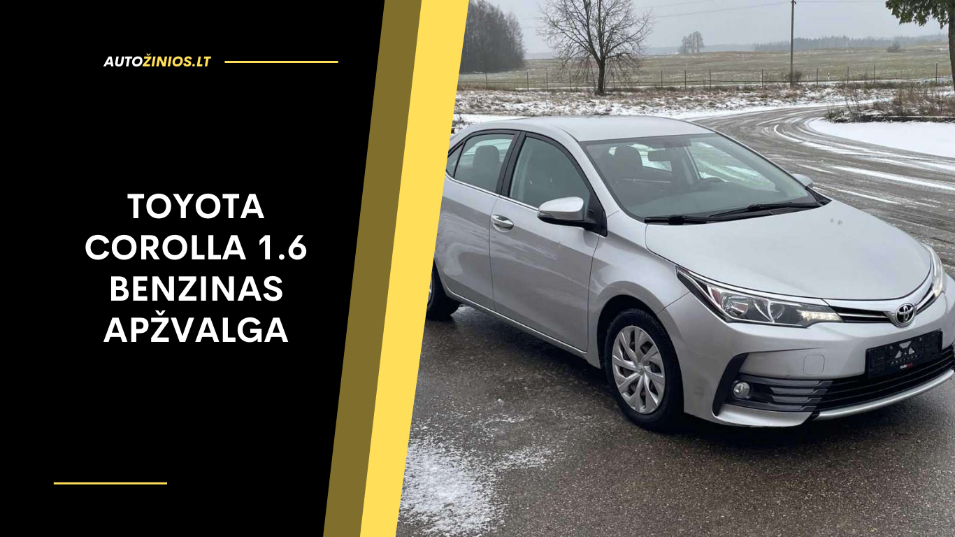 Toyota Corolla 1.6 Benzinas Apžvalga: Atsiliepimai, ligos, kuro sąnaudos
