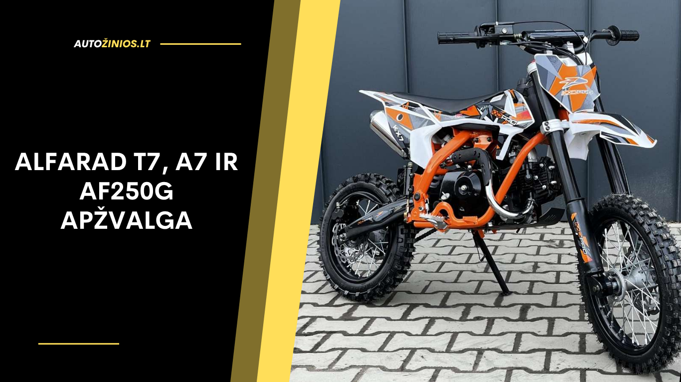 Alfarad T7, A7 ir AF250G Apžvalga