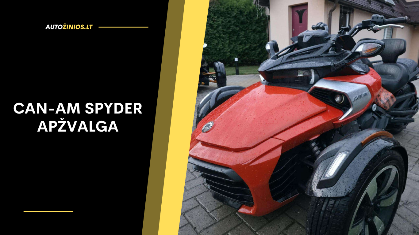 Can-Am Spyder Apžvalga: Atsiliepimai, ligos, kuro sąnaudos ir greitis