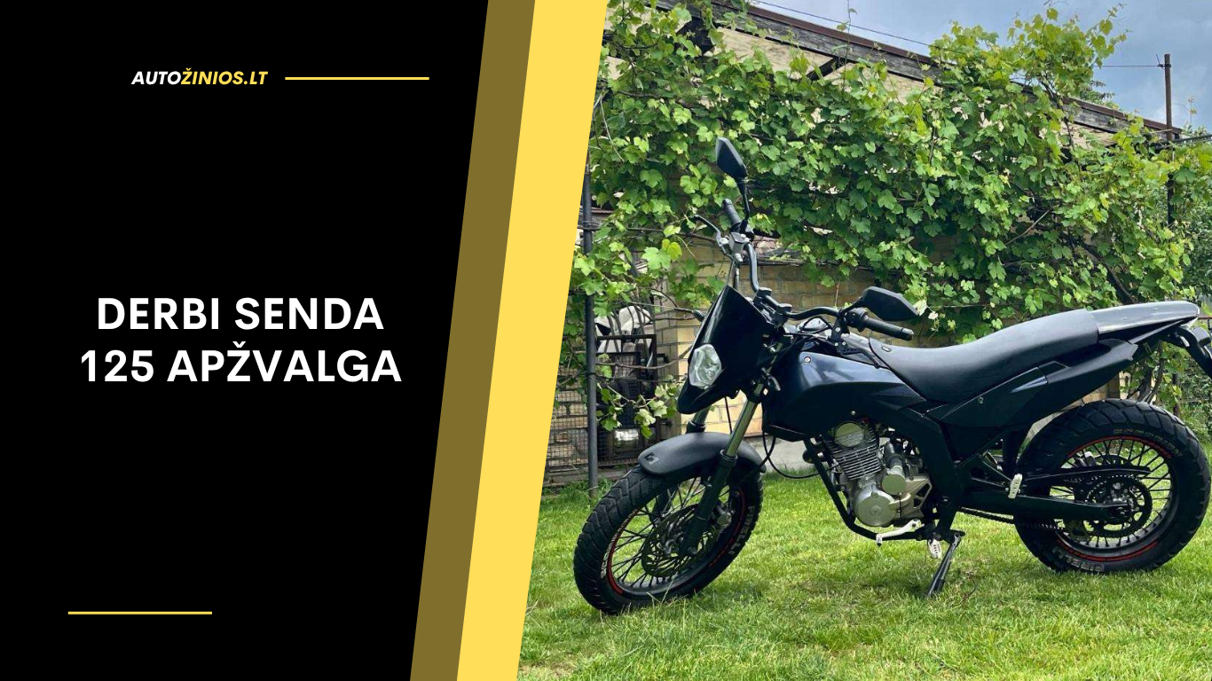 Derbi Senda 125 Apžvalga: Atsiliepimai, ligos, kuro sąnaudos ir greitis