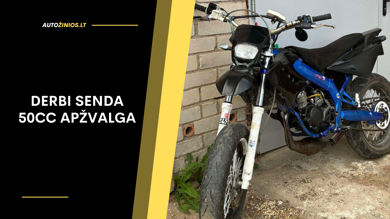 Derbi Senda 50cc Apžvalga: Atsiliepimai, ligos, kuro sąnaudos ir greitis