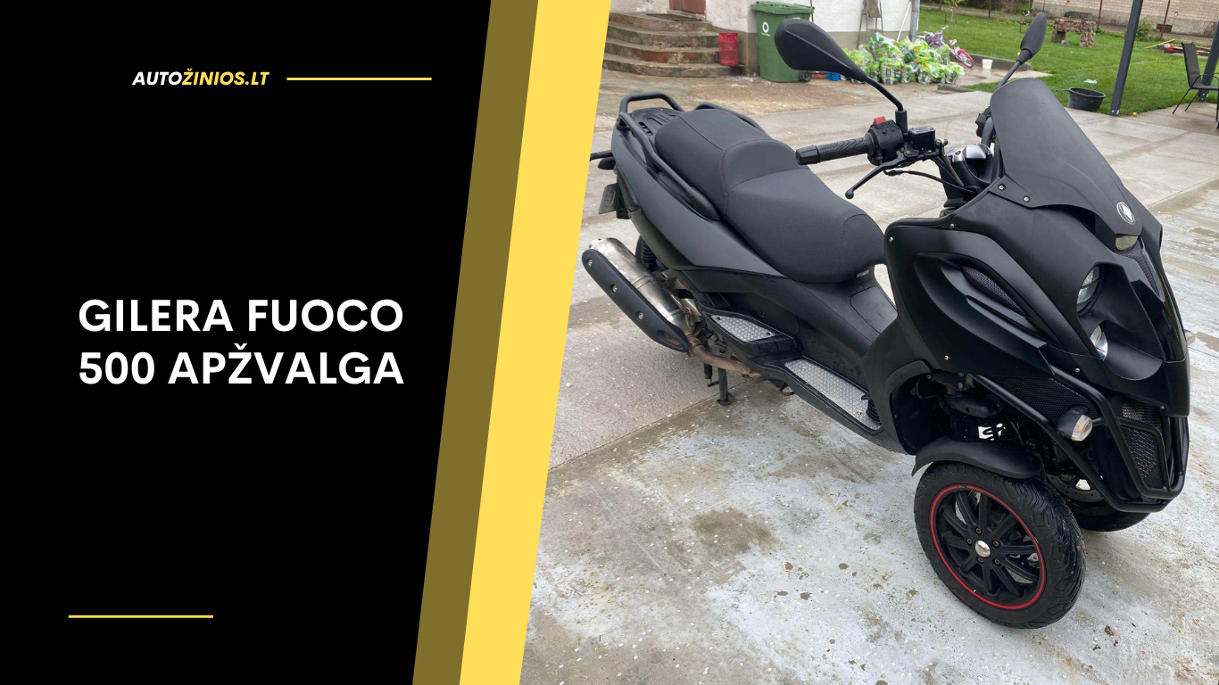 Gilera Fuoco 500 Apžvalga: Atsiliepimai, ligos, kuro sąnaudos ir greitis