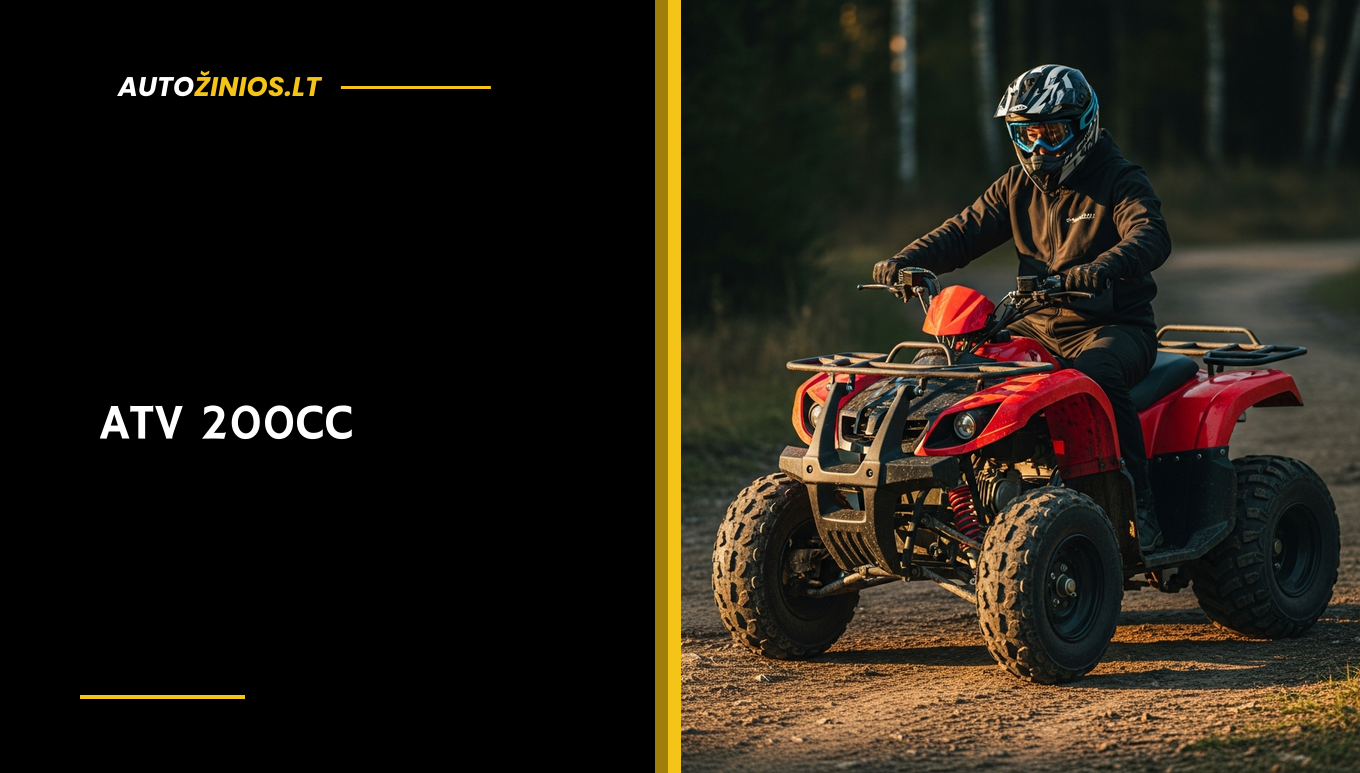 Iliustracija: ATV 200cc apžvalga: kuro sąnaudos, dažniausios ligos ir savininkų atsiliepimai