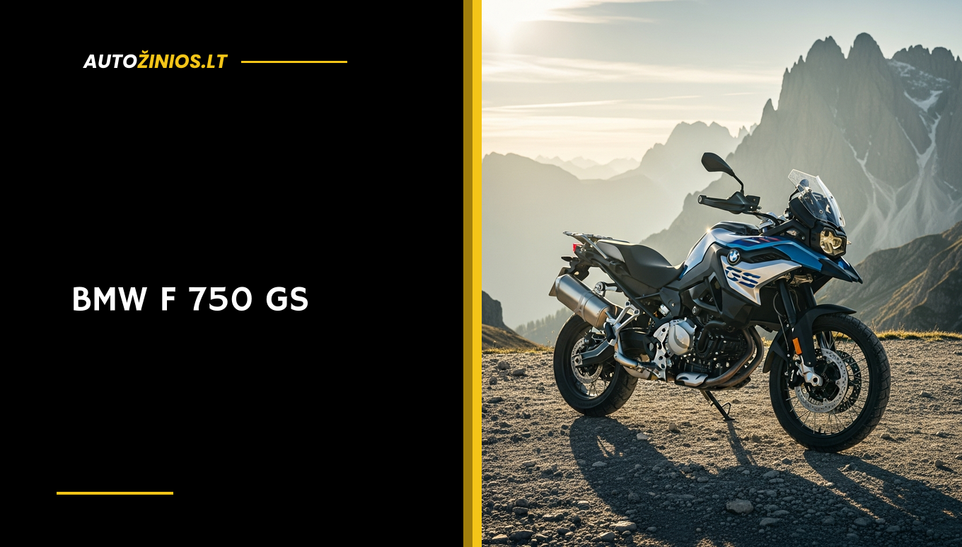 Iliustracija: BMW F 750 GS apžvalga: kuro sąnaudos, dažniausios ligos ir savininkų atsiliepimai