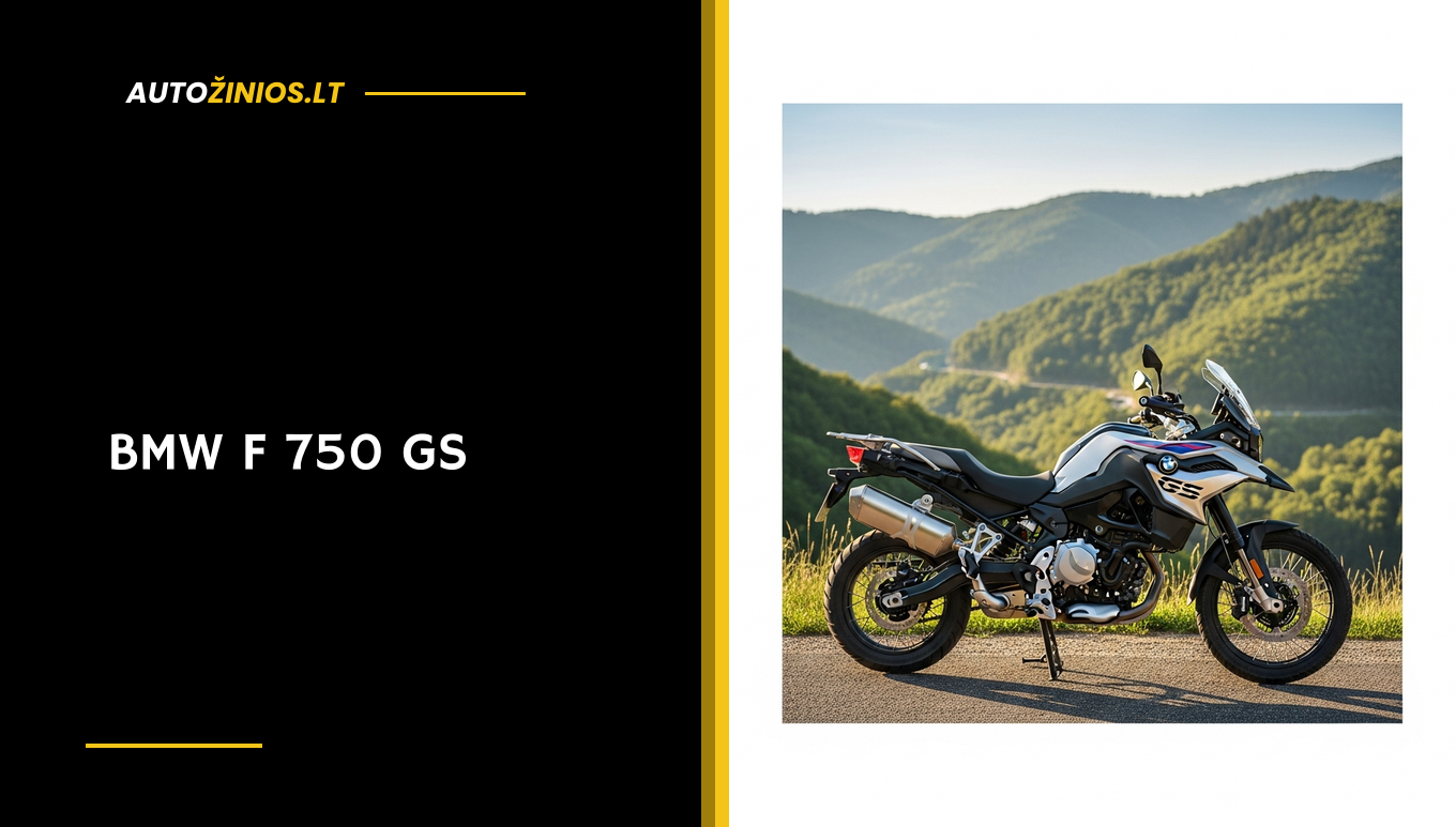 Iliustracija: BMW F 750 GS apžvalga: kuro sąnaudos ir savininkų atsiliepimai