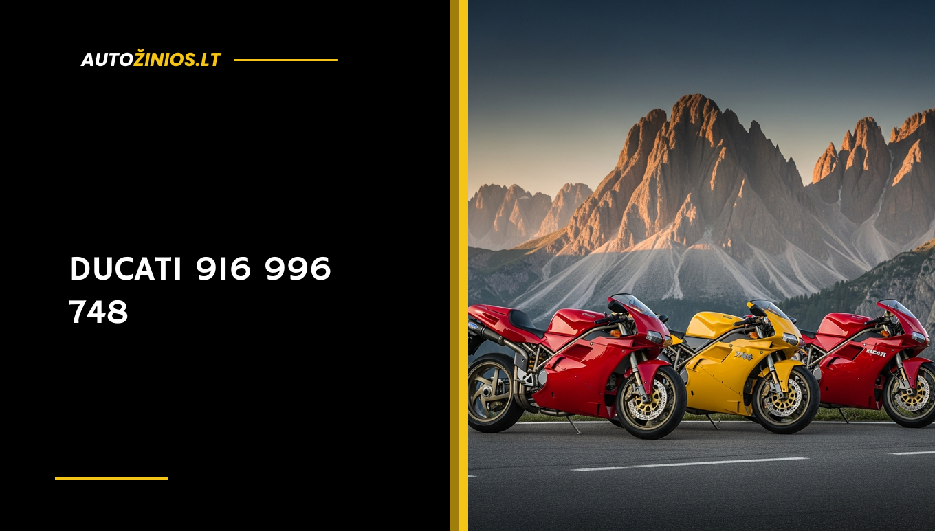 Iliustracija: Ducati 996, 748 ir 916 palyginimas