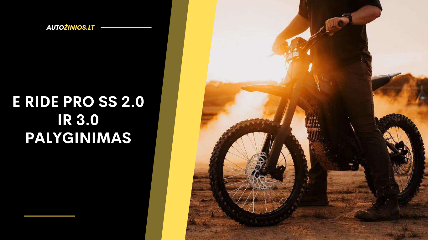 E Ride Pro SS 2.0 ir 3.0 Palyginimas: Baterija, atstumas ir problemos