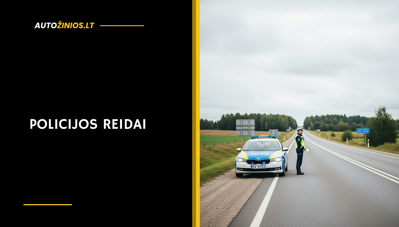 Iliustracija: Kur vyksta policijos reidai: kaip sužinoti ir ko tikėtis kelyje